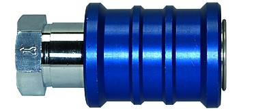 Hand-Schiebeventil / G 1/2 " Innengewinde / Gehäuse: Messing vernick