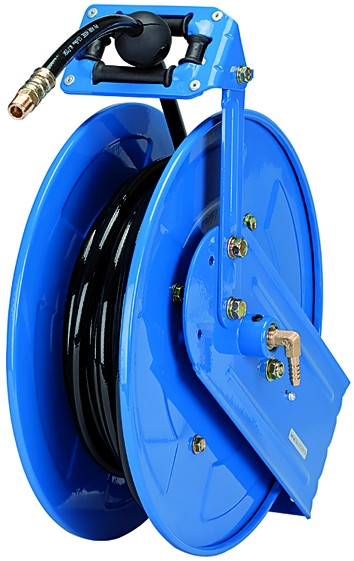 Schlauchaufroller für Druckluft und Wasser / Schlauchmateria