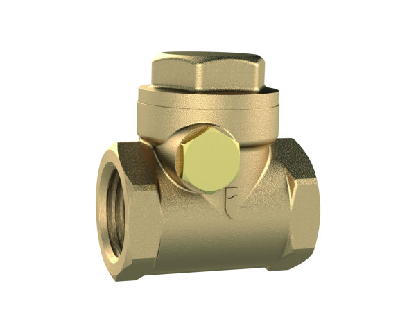 Rückschlagklappe aus Messing, G 3"