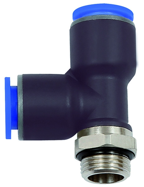L-Einschraubverschr. G 3/8 a / Kunststoff / drehbar 360° Sch