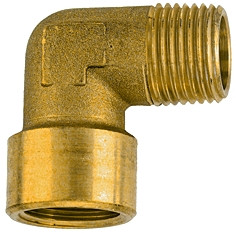 Winkelstück, R /G 1/4" aussen/innen , Messing, max. 60 bar, SW 13