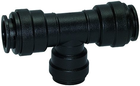 T-Reduzier-Steckverbinder "speedfit" 2 x 18 mm - 1X 15 mm Schlauch AD
