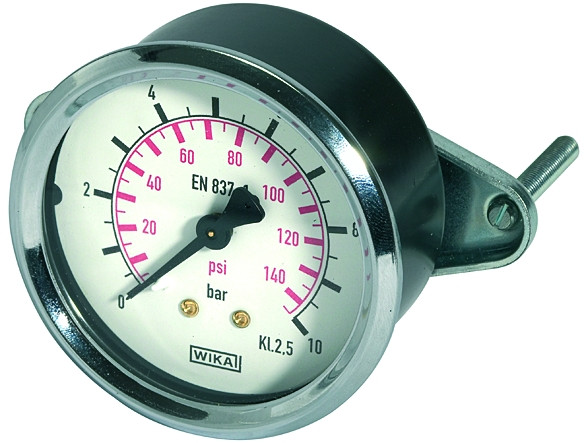 Manometer / G 1/4 rück./ 50 mm m. Dreikantfrontring / -1/0 b