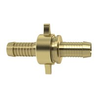 3/3 Schlauchverschr., G 1x19, Ü-Mutter, flachd. NBR O-Ring, Messing blank