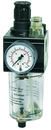 K.-Wartungseinheit G 1 / 0,5-10 bar mit Handablassventil