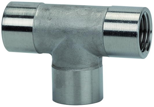 T-Stück / G 1/2 innen/innen/innen, zylindrisch nach DIN EN I, Edelstahl 1.4404