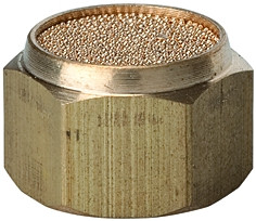 Schalldämpfer/ G 3/8 Innengewinde / aus Sinterbronce