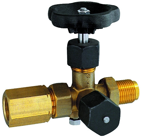 Mano.-Absperrventil / G 1/2 max. 400 bar / St. brüniert