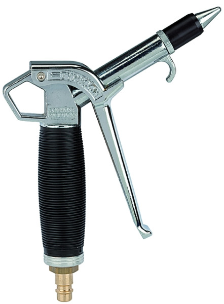 Hochleistungs-Blasepistole "Typhoon" Aluminium mit Anschlussnippel für Kupplungen 7,2-,