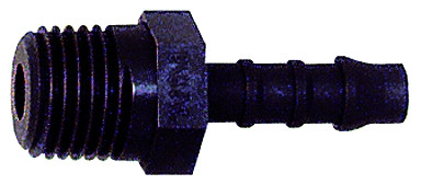 Einschraubstutzen R 1/8 " aussen/ Schlauch 8mm l.W. PA schwarz, SW 14