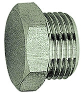 Riegler-Verschlussschraube »value line«, G 1/2, SW 24, Messing vernickelt