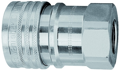 Hydraulikkupplung / NW 20 G 1 innen / Ms-Stahl / gem. ISO 72
