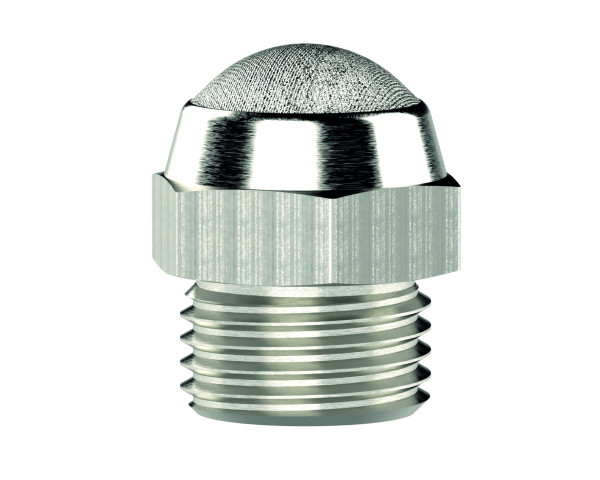 Schalldämpfer g 1/4" aussen, flache Ausführung SW 16, Edelstahl 1.4401