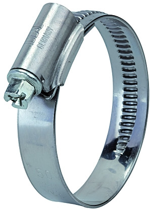Schneckengewinde-Schlauchschelle / Band und Gehäuse: Chromst W2,Spannbereich: 25 -40 mm