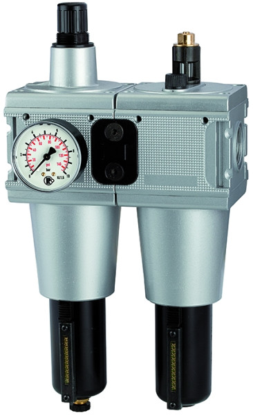 Wartungseinheit 2-teilig multifix G 1 / 0,5 - 10 bar mit Met