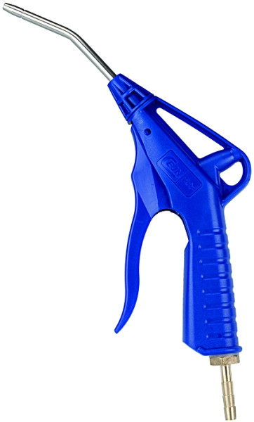Blaspistole Kunststoff blau, Tülle LW 9 mm, max. 16 bar , stufenlos dosierbar, 90 mm Rohr