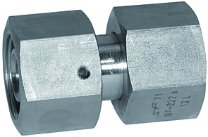 Einstellbare gerade Verschraubung mit Dichtkegel / Edelstahl