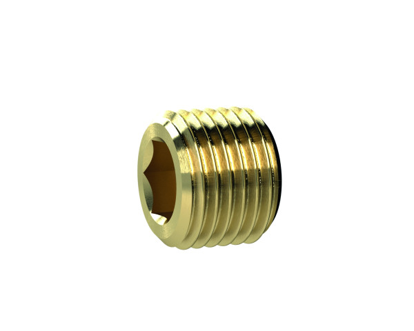 Verschlussschraube, Innensechskant, ohne Bund, G 1/2, SW 10, MS