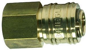 Schnellkupplung / DN 7,2 , G 3/8" innen / Messing/NBR , selbstabstellend
