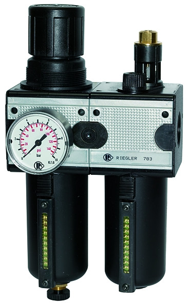 Wartungseinheit 2-teilig multifix G1/4 / 0,5 - 10 bar mit Me