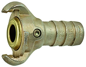 Kompressorenkupplung/Klauenkupplung Tülle 19 mm, Temperguss verzikt, Messing Dichtung