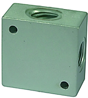 Kreuz-Verteiler G 3/8 / Aluminium