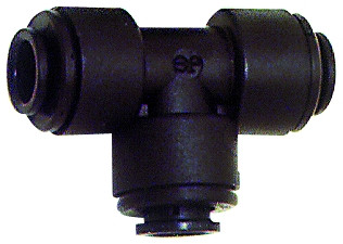 Riegler-T-Verbinder, schwarz, A.-Durchmesser 8 mm