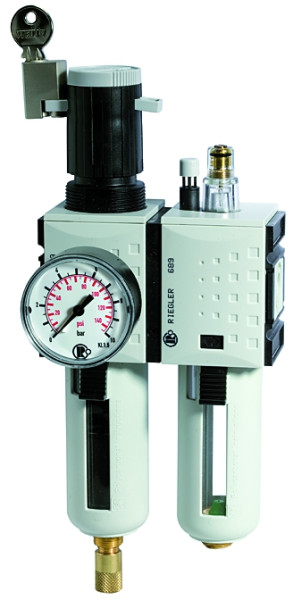 Wartungseinheit 2-tlg. >>FUTURA<< / G 1 / Eingangsdruck 1,5-