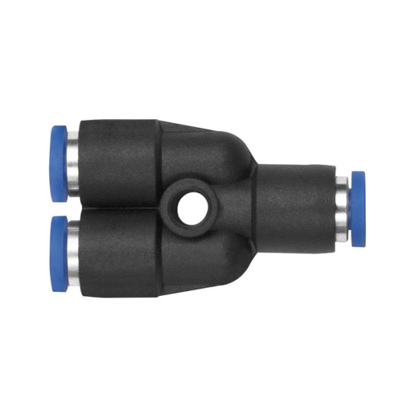 Y-Steckverbinder "Blaue Serie Mini " f. Schlauch 3 mm aussen, max 10 bar