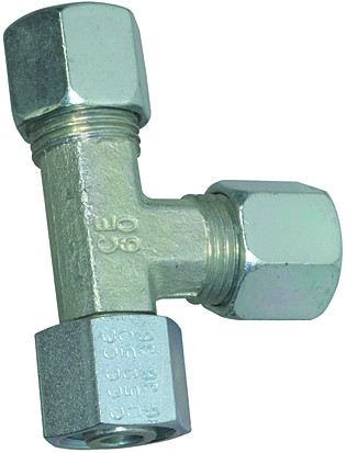 Einstellbare L-Verschraubung Dichtkegel / Stahl verz. / 315