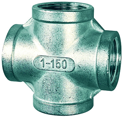 Kreuzverteiler 4x i. Rp 1"" / Edelstahl"