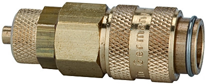 Kupplung / DN 5 / Ms für Schlauch 4x6 mm