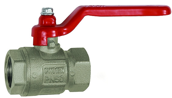 Kugelhahn G 1/2" innen , Dn 15, PN50 Messing vernickelt,