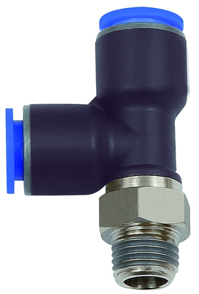 L-Einschraubverschr. R 3/8 a / Kunststoff / drehbar 360° Sch