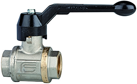 Kugelhahn mit Handhebel , G 3" innen /innen, DN80, PN 40 ., Messing vernickelt