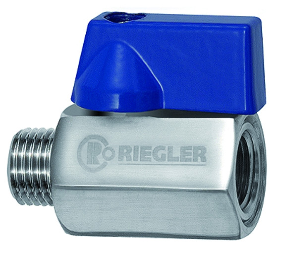 Mini-Kugelhahn / Edelstahl 1.44401 (AISI 316) / G 1/2 i./a.
