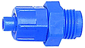 Riegler-Verschraubung Kunststoff blau G1/4" 11.654