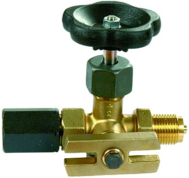 Mano.-Absperrventil / G 1/2 max. 250 bar / Ms blank