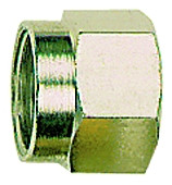 Überwurfmutter M22x1,5/Rohr AD15/12 Messing vernickelt