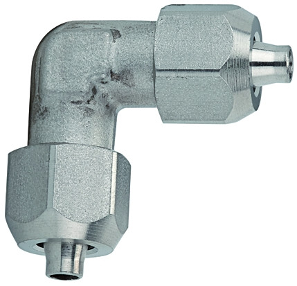 Winkelverbinder / Edelstahl 1.4404 / für Schlauch-ø 6/4 / Dr