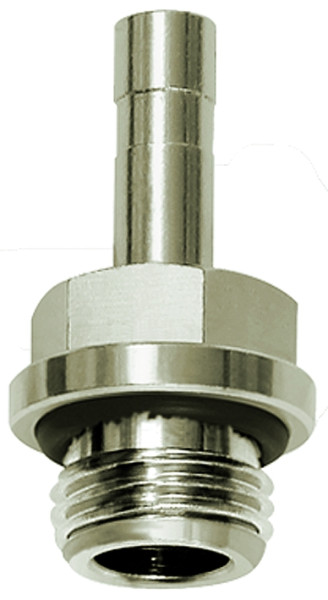 Gewinde-Stecknippel »click-clock«, M5 a., Schlauch-Ø 6