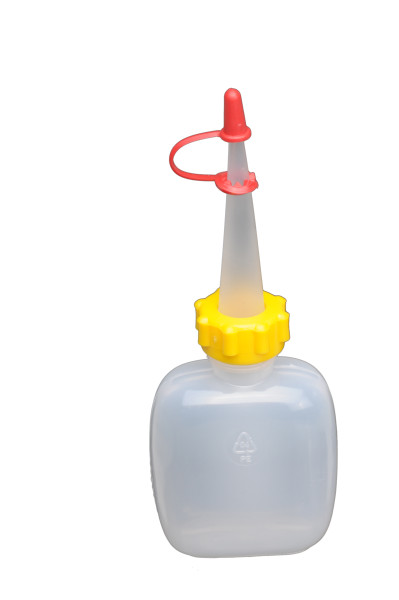 Spenderflasche 50 ml, flach, LD-PE,natur