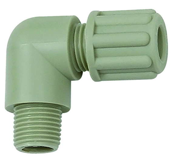 Winkel-Einschraubverschraubung, G 1/8 a., für Schlauch 4/6 mm, PP