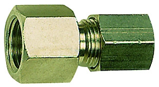 Mano.-Verschraubung G 1/4 i./Ms vernick. Rohr AD 8