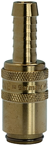 Temperierkupplung DN 6, mit Absperrventil / Schlauchanschlus