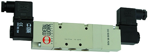 5/3-Wegeventil / elektropneumatisch G 1/4 / 230/50 / DN 7,5