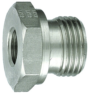 kurze Wechselreduz. KWR G 1 a. / 1/2 i. Edelstahl 1.4571 max