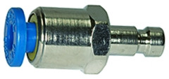 Einstecknippel / NW 2,7 / push-in für Schlauch 4 mm / Messi