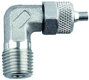 Riegler-Winkel-Einschraubverschraubung,Edelstahl G1/8" x 6/4