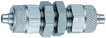 Schottverschraubung M 12x1 / Edelstahl 1.4571 für Schlauch 8